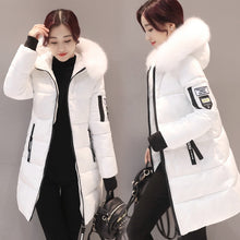 Load image into Gallery viewer, 2019 New Parka Womens Winter Coats Womans Long Cotton Casual Fur Hooded Jackets Warm Parkas Female Overcoat Coat Free shipping