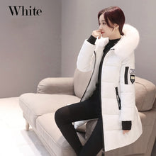 Load image into Gallery viewer, 2019 New Parka Womens Winter Coats Womans Long Cotton Casual Fur Hooded Jackets Warm Parkas Female Overcoat Coat Free shipping