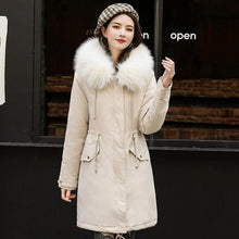 Load image into Gallery viewer, PinkyIsBlack 2019 New Arrival Fashion Women Winter Jacket Fur Lining Warm Thicken Ladies Winter Long Coat Parkas Womens Jackets