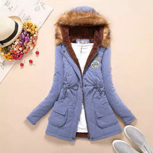 Load image into Gallery viewer, Winter Coat Women Winter Jacket Long Parkas Female Hooded Jacket Winter Coat Cotton Fur Basic Jacket Long Coat For Women Parka