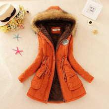 Load image into Gallery viewer, Winter Jacket Women 2019 New Winter Womens Parka Casual Outwear Military Hooded Coat Fur Coats Manteau Femme Woman Clothes CC001