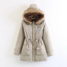 Load image into Gallery viewer, Winter Jacket Women 2019 New Winter Womens Parka Casual Outwear Military Hooded Coat Fur Coats Manteau Femme Woman Clothes CC001