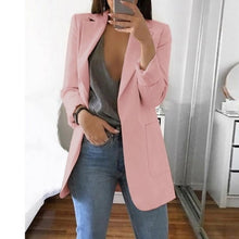 Load image into Gallery viewer, OEAK Spring Autumn Slim Fit Women Jackets Pockets Office Work Jacket Coat Elegant Business Lady chaquetas mujer invierno 2019