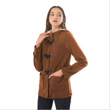 Load image into Gallery viewer, Women Basic Jacket Coat 2019 Female Parkas Long Hooded Coat Parkas Overcoat Zipper Horn Button Outwear casaco feminino 50