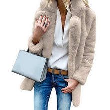 Load image into Gallery viewer, SHUJIN 2019 Autumn Faux Fur Coat Women Winter Warm Soft Fur Fluffy Coats Female Pocket Jacket Casual Streetwear Solid Overcoat