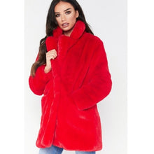 Load image into Gallery viewer, HCYO Autumn Winter Women Fur Coat Plus Size 3XL Covered Button Furry Faux Fur Coats Women&#39;s Long Loose Soft Rabbit Fur Overcoat