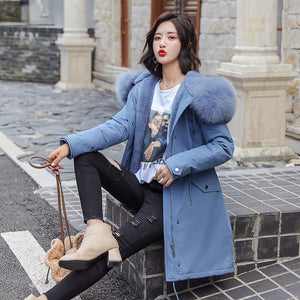 Whoholl Brand New Women Long Coat Autumn Winter Warm Velvet Thicken Faux Fur Coats Parka Female Solid Big Pocket Jacket Outwear