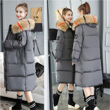 Load image into Gallery viewer, 2019 Women Winter Large Fur Hooded Parkas Female Thick Warm Cotton Coat Women Wadded Winter Jackets Outwear Plus Size 7XL C812