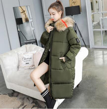 Load image into Gallery viewer, 2019 Women Winter Large Fur Hooded Parkas Female Thick Warm Cotton Coat Women Wadded Winter Jackets Outwear Plus Size 7XL C812