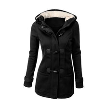 Load image into Gallery viewer, Women Basic Jacket Coat 2019 Female Parkas Long Hooded Coat Parkas Overcoat Zipper Horn Button Outwear casaco feminino 50